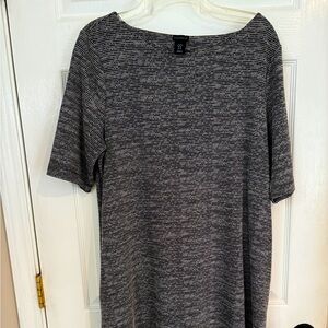 Paraphrase Classic Knit Dress 
size XL short sleeve Blk/White